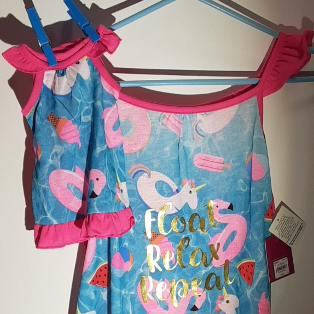 NWT Girls and Matching Doll  Nightgowns